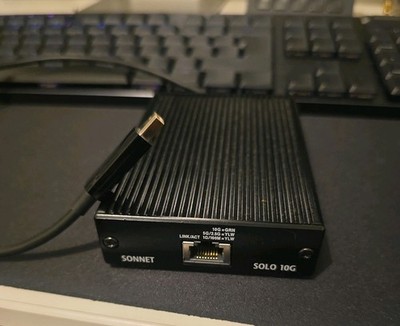 Sonnet Solo 10G 10GBASE-T Thunderbolt 2 Ethernet Adapter