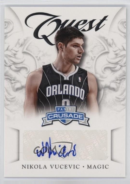 Nikola Vucevic #1 2012-13 Panini Crusade Basketball Quest Autographs