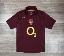 ARSENAL LONDON 2005 2006 HOME HIGHBURY SHIRT JERSEY NIKE 195578 Size S BROWN