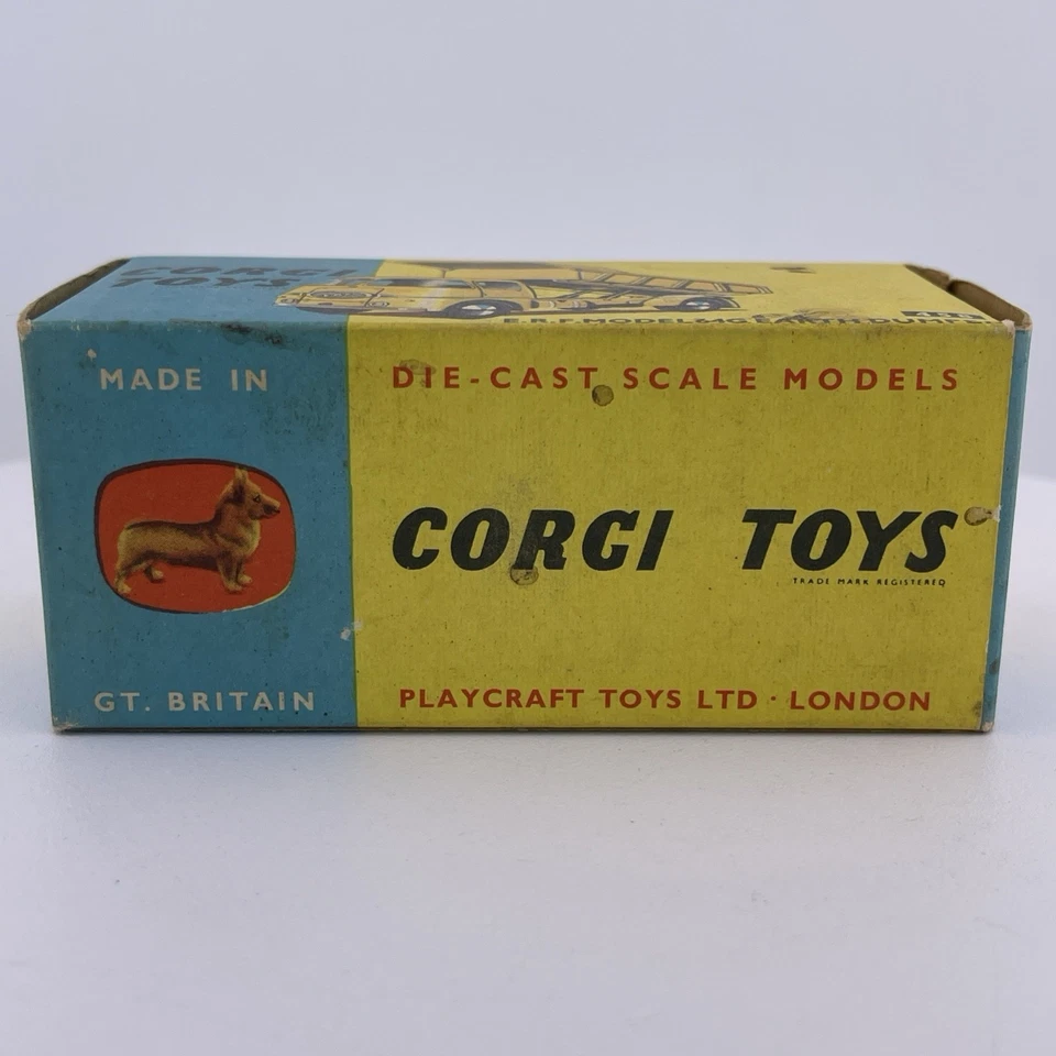 Corgi 458 E.R.F. de colección Volquete de Tierra Modelo 64G VACÍO Caja Original - “Solo Caja” Foto 2 de 4