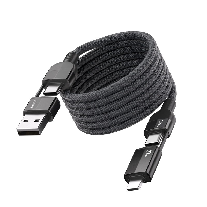 240W 4 in 1 Charging Cable iPhone 17 16 Android S26U USB Type C To iOS And USB C — image 8