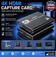 4K HDMI Capture Card USB 3.0 1080P 60FPS Video Recorder for PS5 PC