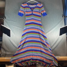 Lauren Ralph Lauren Women’s Dress Size S Multicolor Striped Button Fit Flare MB