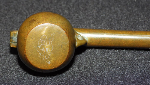 Antique 19thC Japanese Bronze Scholar’s Traveling Ink Well & Brush Holder Yatate - Picture 8 of 10