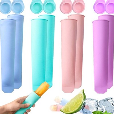 Eisformen Silikon 8 Stück Eisformen eis am stiel Silikonform Eistüten mit Dec...