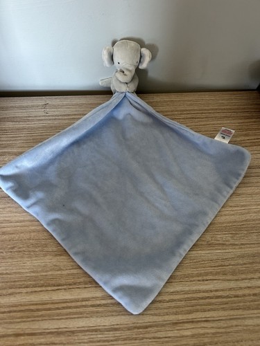 Sainsburys TU Grey and Blue Elephant Comfort Blanket Soother. - Picture 4 of 20