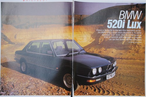 Original 1987 Motor extracted mag road test: BMW 520i LUX