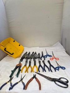 20pc Jewelry Tool Lot Xuron Kobalt Flush Cutters Hemostats Pliers Snips LOT-1003