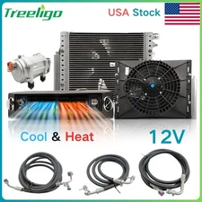 12V Cool&Heat Electric Universal Underdash Air Conditioner DC Auto Car A/C Kit