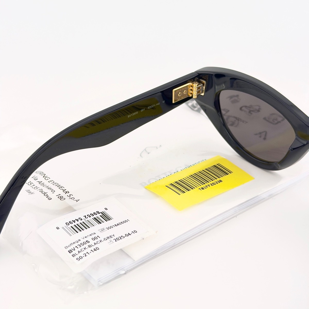 BOTTEGA VENETA 1350 BV1350S DIZZY Intrecciato Cat Black Bold