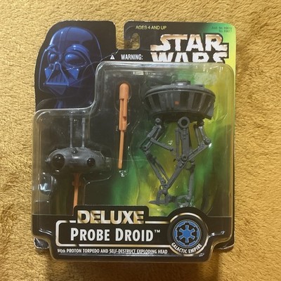 1996 Star Wars Deluxe Probe Droid  Proton Torpedo & Self-Destruct Exploding Head