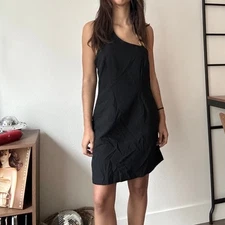 NWT Future Collective x Jenee Naylor Black Halter Dress w/ Gold Accent 8