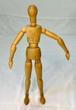 Vintage 16" Artist Fully Jointed Articulated Wood Artist Mannequin Doll