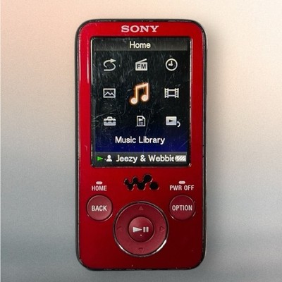 Sony Walkman MP3 Digital Media Player NWZ-E436F Red 4GB . Tested