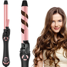 Curling Iron Wand 1 Inch Automatic All Hair 2 Speed Waves 250 F to 450 