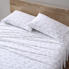 Eddie Bauer - Queen Sheets Cotton Percale Bedding Set Crisp Cool Home Decor