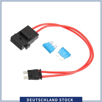 32V Standard-Sicherungsadapter, Sicherungssatz mit 2 Stück 15A Flachsicherungen