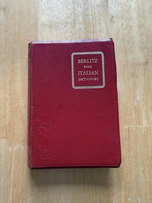 Vintage Berlitz Basic Italian Dictionary 1957 Strumpen-Darrie Berlitz softcover