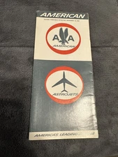 American Airlines system timetable 12/12/1967!!!!!!