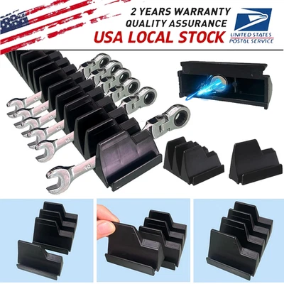 46X Magnetic Modular Wrench Organizer Compact Tool Storage Slots hold Tools SAE