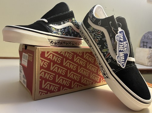 Vans Old Skool 36 DX Anaheim Factory Paisley Black / Multi color Men's Size 10