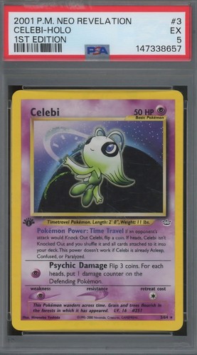 Celebi (1st Edition) graded PSA 5 for sale on eBay