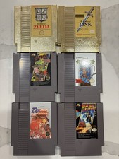 LOT OF 21 NES Games + Super Mario World SNES Cleaned and Tested w/ Sleeves