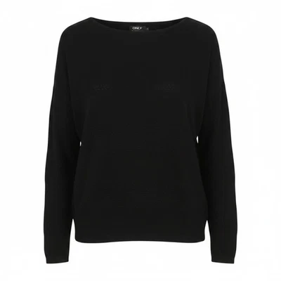 ONLY Branda Pull À Encolure Ronde Femme Tall À Manches Longues XS Noir - Photo 1/4