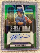 2025 Prizm Green Prizm Sensational Signatures Auto Michael Carico 