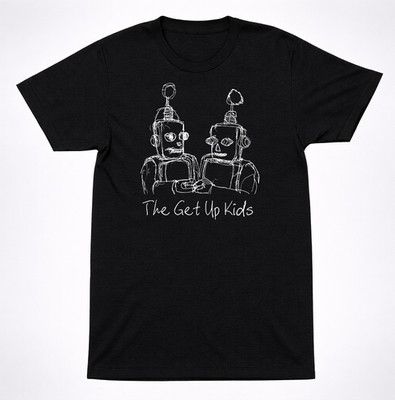 The Get Up Kids T Shirt Robot Love Sketch Logo Midwest Emo Punk Milo Unisex Tee