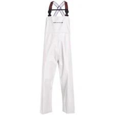Grundens Men’s Stain-Resistant Waterproof Shoreman Bib Pants, White, Sizes