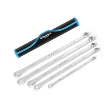 DURATECH 5-Piece Extra Long Wrench Set, Double Box End Wrench Set, 0 Degree O...