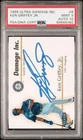 1999 Fleer Ultra Damage Inc Ken Griffey Jr. signed auto card PSA DNA 9 10