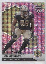 2021 Panini Mosaic Rookies Pink Camo Mosaic Prizm Payton Turner #352 1if9