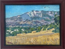 Boris Tyomkin- Oil on board "Ojai Summer"