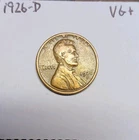 1926 D Lincoln Wheat Cent Very Good + Denver Mint