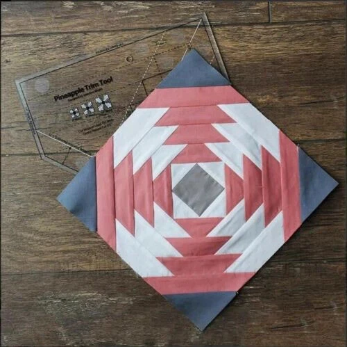 NONDESLIZANTE La Regla de Piña NUEVA Regla de Acolchado Herramienta de Recorte de Piña MST-03 Foto 2 de 4