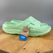 Hoka One One Ora Recovery Slide 3 Mens Size 12 Lime Glow Green Sandals NEW
