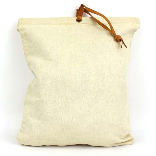 HERMES Aline de Bag Pouch Toile H Canvas leather natural Auth - Picture 2 of 8
