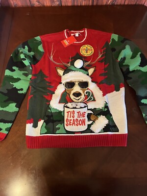 CELEBRATE TOGETHER UGLY CHRISTMAS SWEATER S Deer