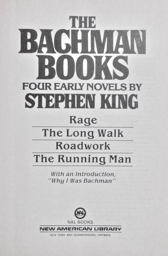 Stephen King (as Richard Bachman). THE BACHMAN BOOKS. NAL, 1985. 1st HC/DJ! - Picture 10 of 11