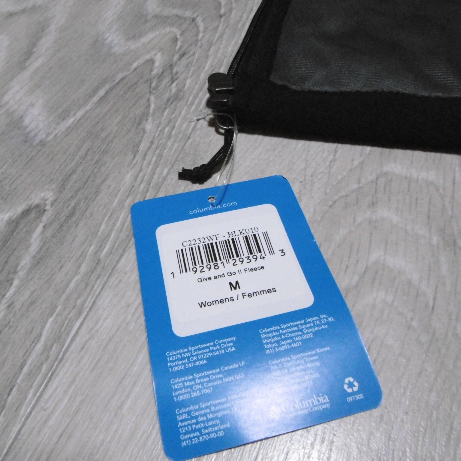 Columbia Chicago Bulls Women's M Give & Go II Fleece Jacket Black  Full Zip LS thumbnail 4