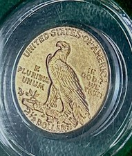 1914 Indian Head Gold Coin In Us Gold $2.50 Quarter Eagle 1914 Indian Head Gold Coin In Us Gold $2.50 Quarter Eagle