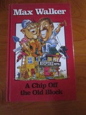 CRICKET BOOK A CHIP OFF THE OLD BLOCK MAX WALKER 1996   * MUST SEE *