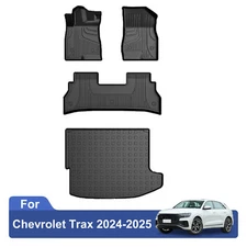 Car Floor Mats + Trunk Mat Cargo Liner All Weather For Chevrolet Trax 2024 2025