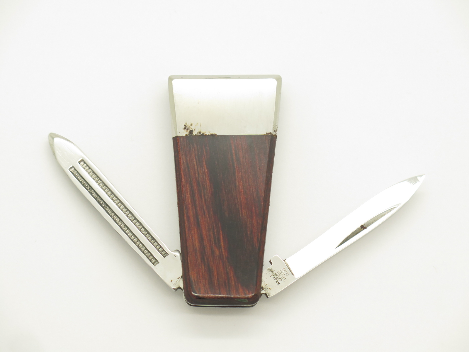 Vtg 1970s AS Arthur Salm Seki Japan Wood Gentleman Lobster Folding