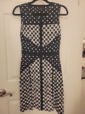 Just Taylor Blue White Dress Sleeveless