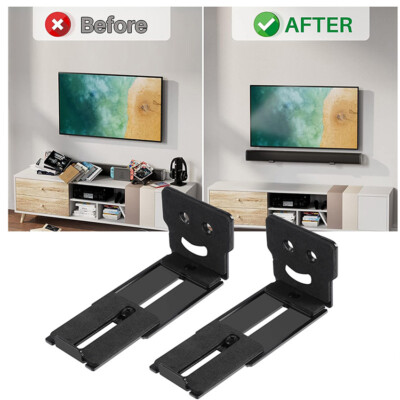 Home Theater Slider Long Stereo Wall Rack Wall Mount Bracket For   Samsung