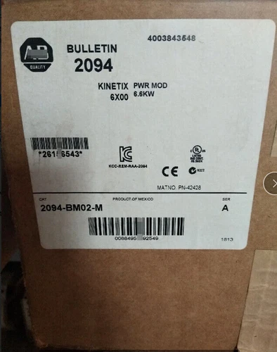 NUEVO AB 2094-BM02-M Sellado de Fábrica Kinetix 6500 15A Servo Eje Potencia 2094BM02M - Imagen 1 de 1
