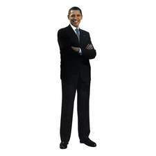 BARACK OBAMA v2 President Lifesize CARDBOARD CUTOUT Standup Standee Poster